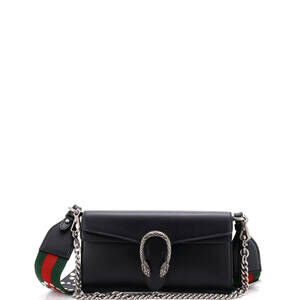 Gucci Small Dionysus East-West Flap Bag Leather